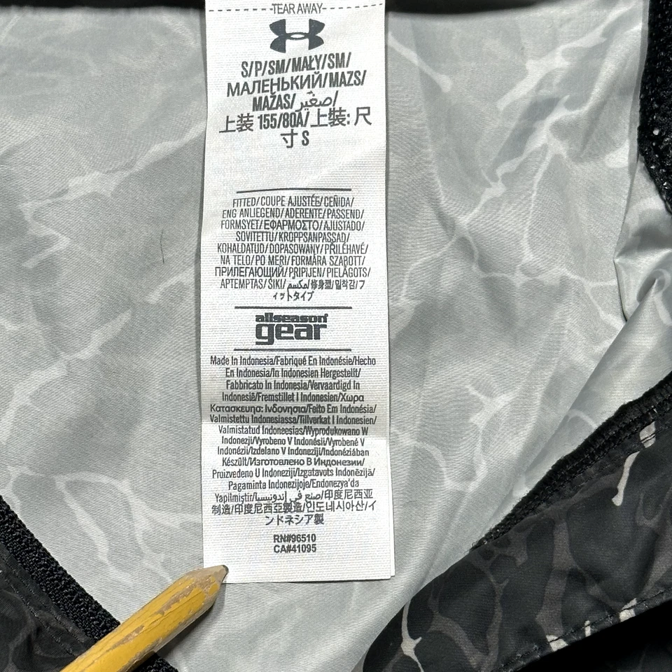 Жилет женский Under Armour Storm маленький черный на молнии для бега светоотражающий для улицы - Изображение 4 из 4