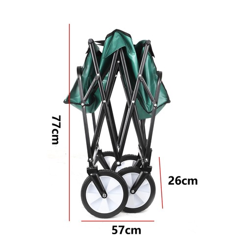 Foldable Pull Along Wagon Garden Trailer Hand Cart Utility Transport