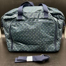 Thirty One Blue Plastic Lined Diaper Bag Duffle Tote Insulated Pocket NWOT