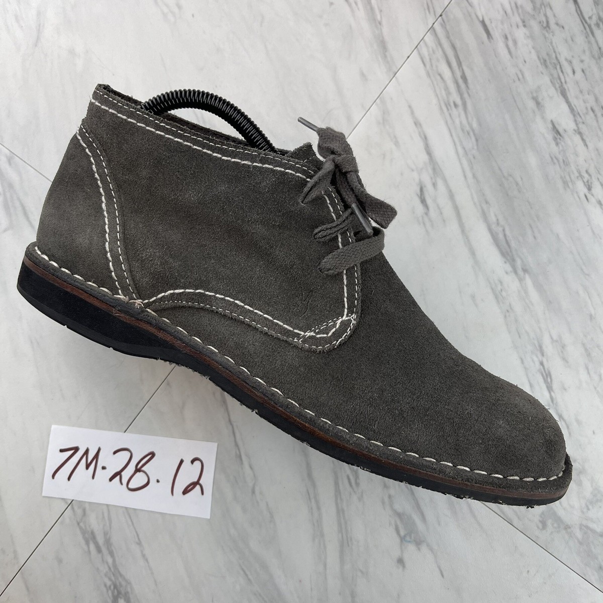 John Varvatos Chukka Size 7 Star USA Gray Men display picture 1