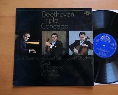 Beethoven Triple Concerto Suk Chuchro Panenka Masur Supraphon 1 10 1558 NM/VG