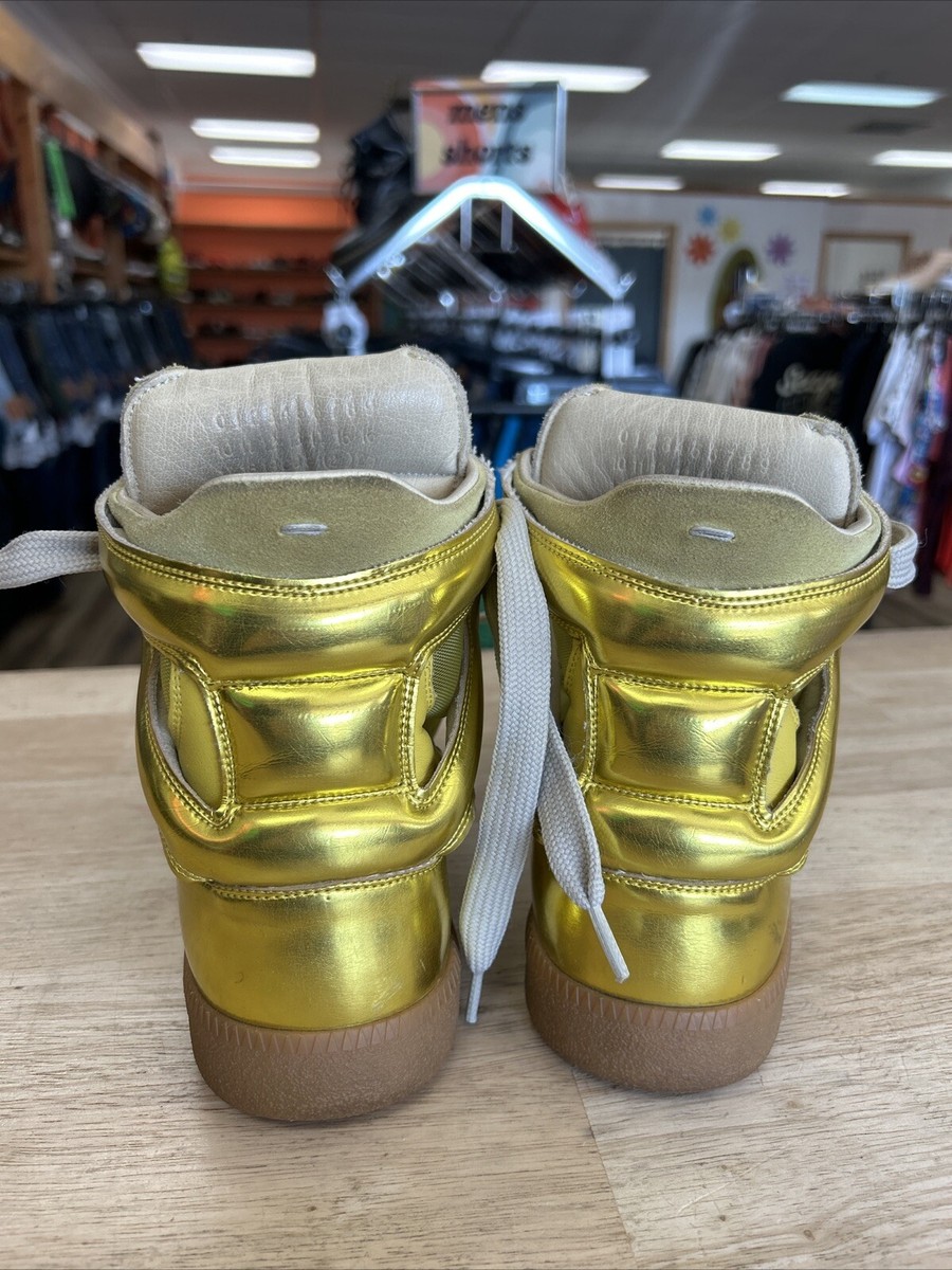靴 Maison Margiela Retrospect Maison Margiela Size 7 22 Yellow Replica High Top Sneakers