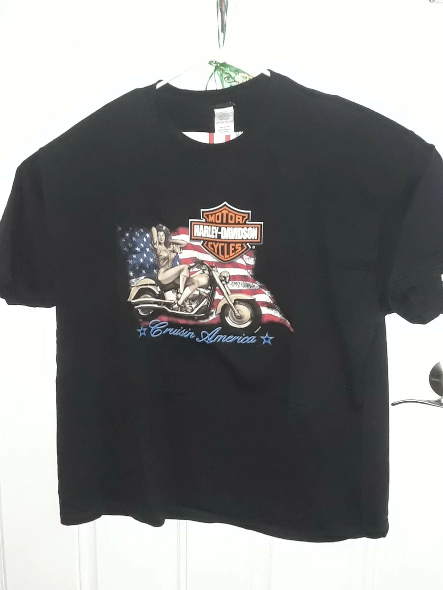 Harley Davidson Mens Graphic T-Shirts. Cruising America Miami Florida size 2XL