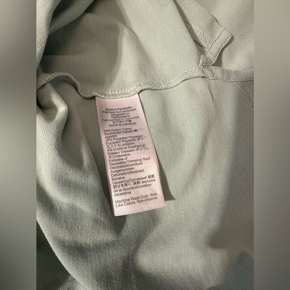 EUC J. Crew Factory Flex piqué polo shirt Large Soft Pistachio