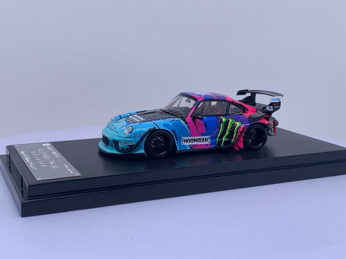 ミニカー 1/64 hoonigan rwb 993 STREET WARRIOR 1:64 Porsche 993 RWB Monster Energy painting