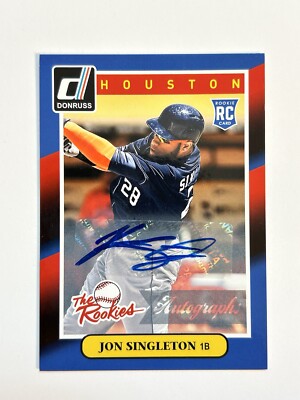 2014 Panini Donruss - The Rookies  Signatures Series #51 Jon Singleton (AU, RC)