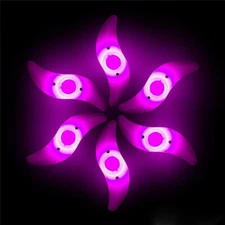 6 Pack Bike Spoke Led Lights Bicycle Wheel Light Purple Free Battery LED84PR