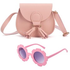 Girls Crossbody Purse Tassel Shoulder Bags for Toddler Girls 2-14 Gift Box