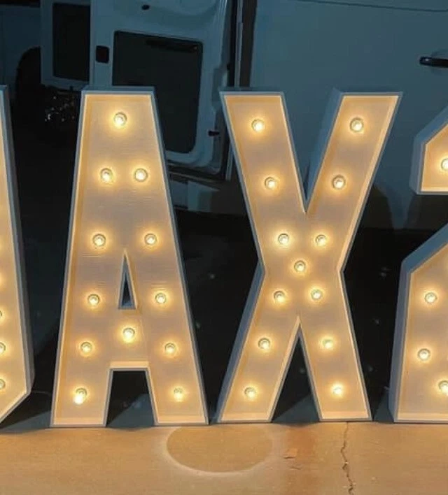 LETRAS DE CARPA O NÚMEROS O SÍMBOLOS 3 PIES (36 PULGADAS DE ALTO) ENVÍO GRATUITO Foto 4 de 4