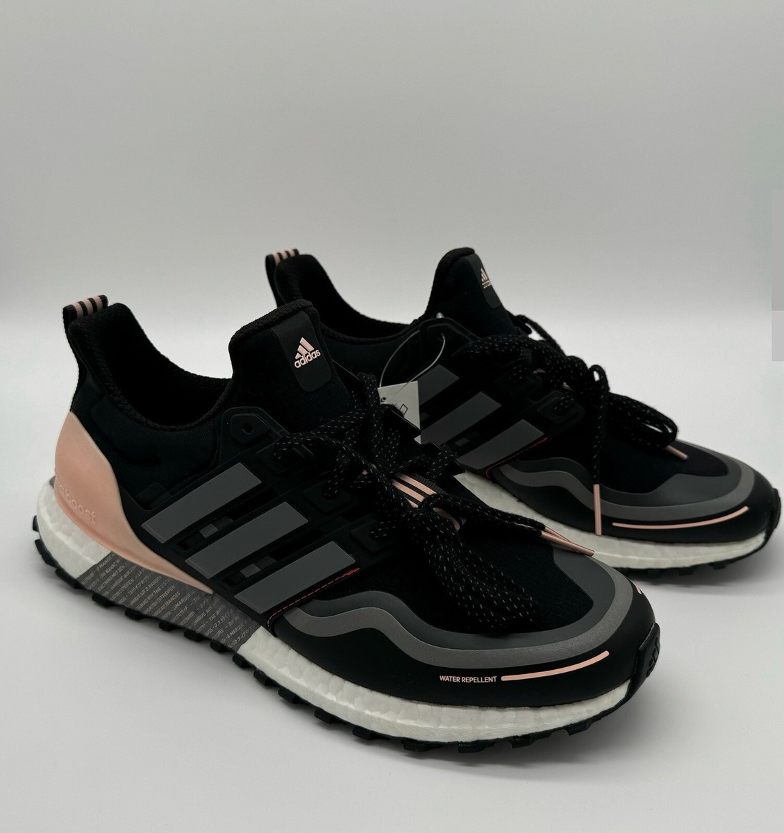 Adidas UltraBoost Guard Women's Size 11 Black Pink Running Shoes Sneakers  FU9465