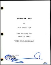 Sam Taylor-Johnson "Nowhere Boy" AUTOGRAPH Signed Complete Script Screenplay