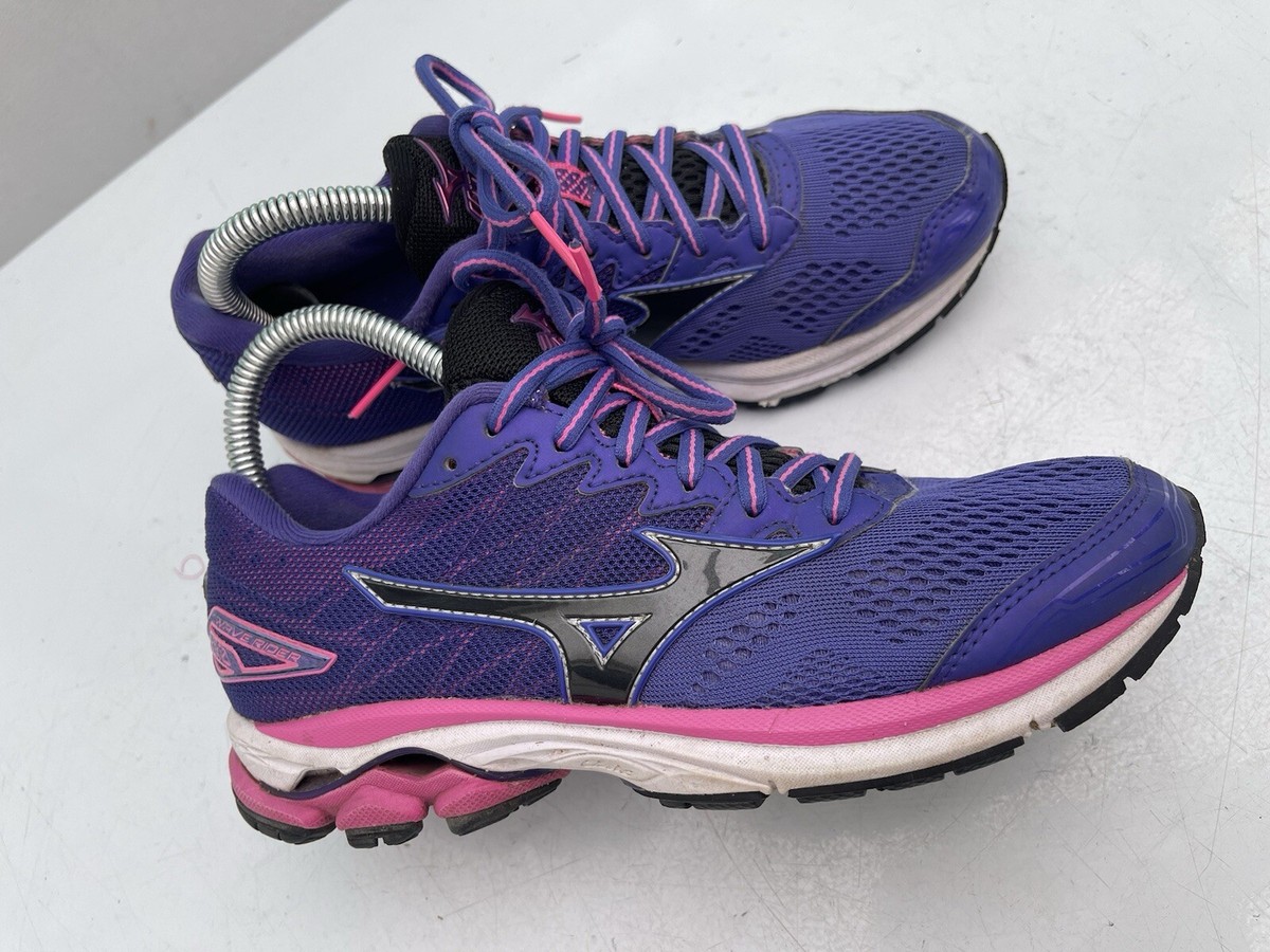 MIZUNO Women's Wave Rider 20 Running Sneakers Size Uk Purple