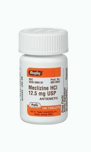 Meclizine 12.5 mgs