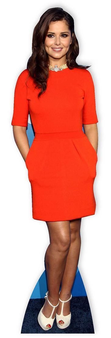 cheryl cole orange dress Cheryl Cole Resurfaces at Simon Cowell's Party After Liam Payne Split