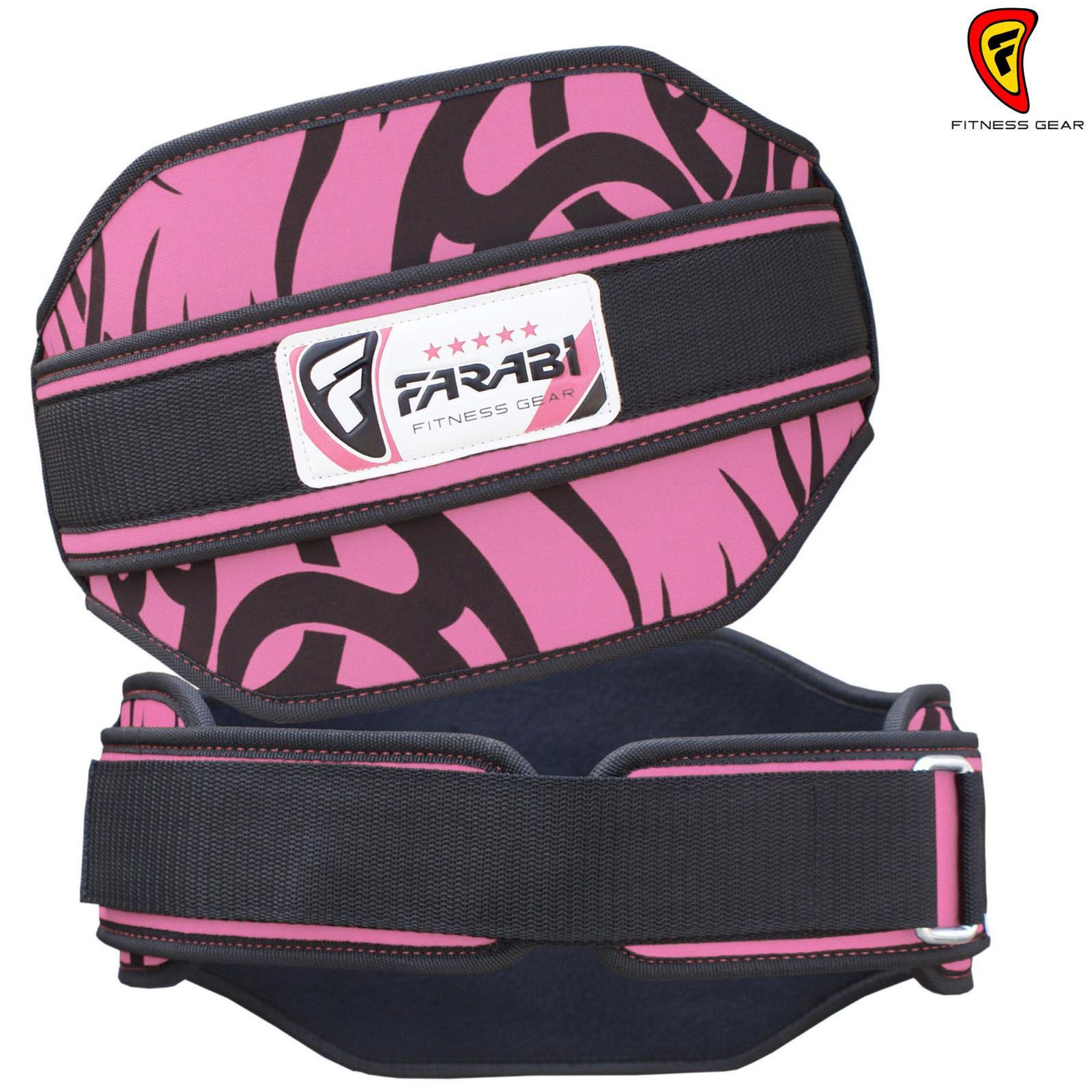 Weight Lifting Belt Fitness Training Back Support Strap Power Pink