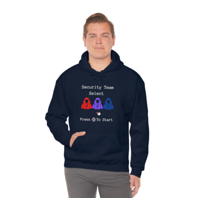 Red, Blue, Purple Team Selection: Unisex Heavy Blend Hacker Hoodie