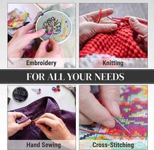 Sewing Kit, 103 Accessories with Charcoal Grey/Black Zipper Bag, Mini Sewing Kit