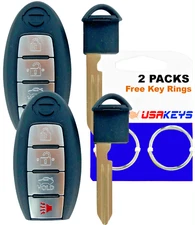 2 For 2016 2017 2018 Nissan Altima Maxima 4b Keyless Smart Remote Car Key Fob