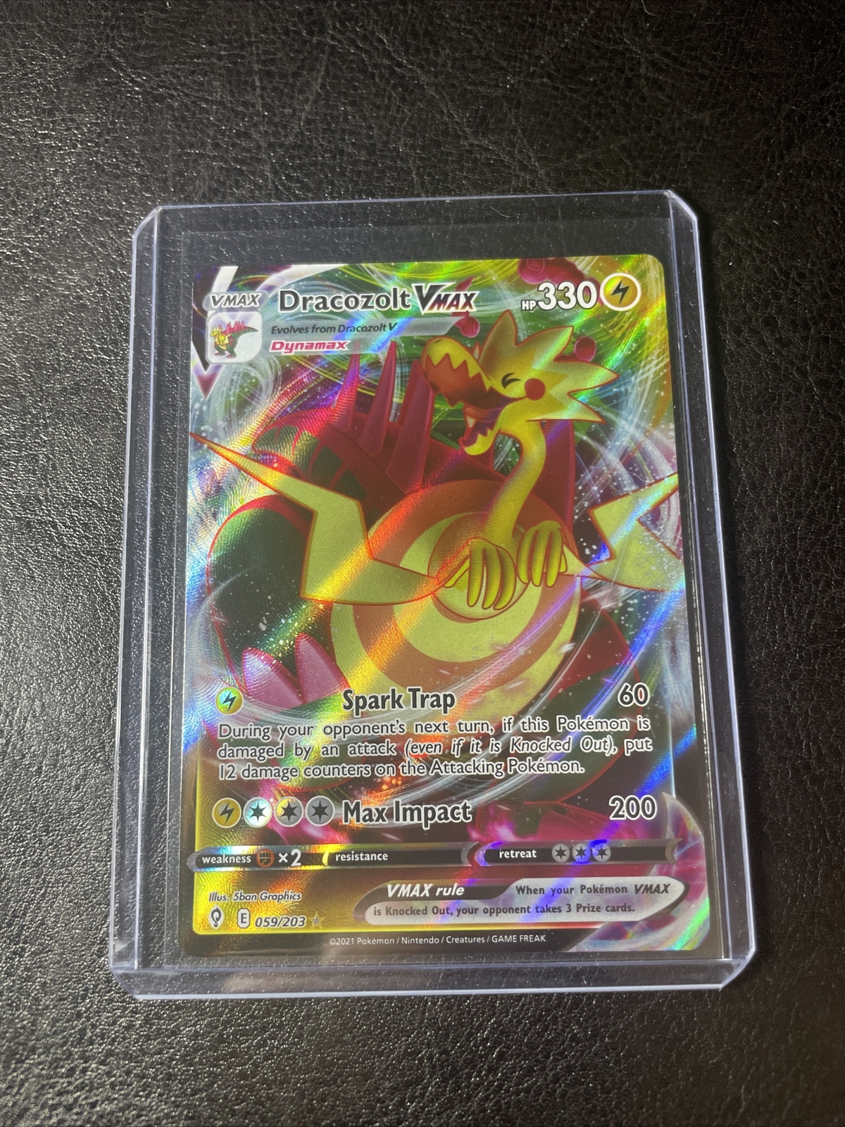 Dracozolt VMAX - 059/203 Ultra Rare Evolving Skies Pokemon TCG - NM