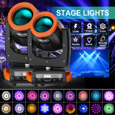 7R 230W LED Beam Moving Head Stage Light Party Disco 8+16Prism DMX Effect Lights
