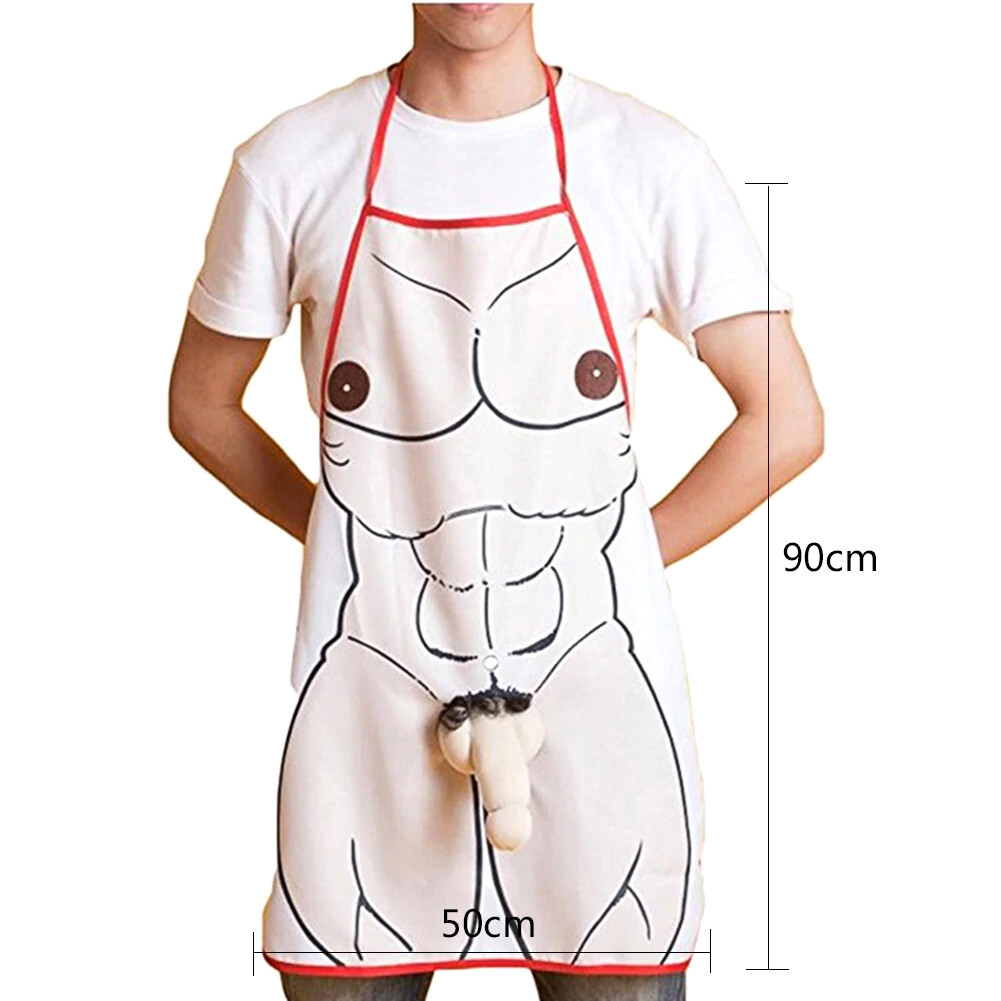 Grembiule da cucina cuoco sexy 3D maschio femmina donna uomo scherzo divertente