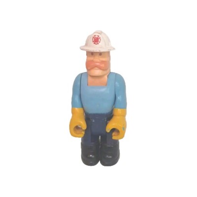 Fisher Price Husky Helper Fireman Figurine 1977 #319 Hook Ladder Vintage Toy 70s
