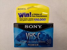 Sony - VHS-C Video Cassette 30 Min - Sealed TC-30VHGL
