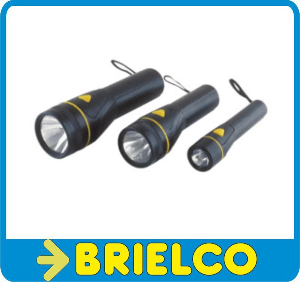 LINTERNA DE BOLSILLO ECONOMICA BOMBILLA KRYPTON 2.4V 0.5A 2XAA 150X36MM BD4107