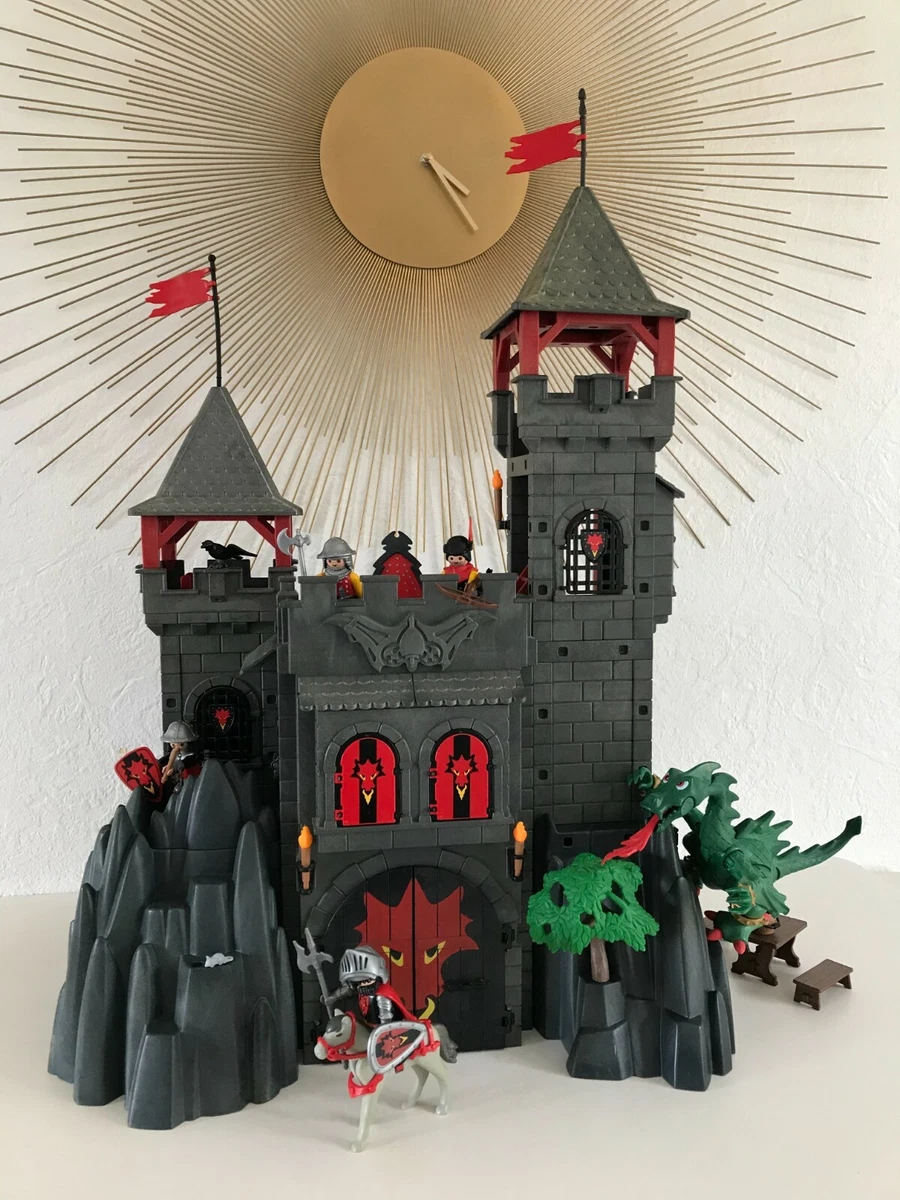 🦄 Jouet Playmobil Le Château, La Forteresse du Dragon Rouge Réf