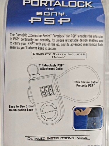 GameDr PortaLock Lock per Sony PSP PlayStation Portable - originale - NUOVO DI ZECCA - Foto 6 di 8