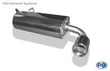  Edelstahl Sportauspuff Suzuki Jimny ab 2005 1x90mm rund eingerollt gerade