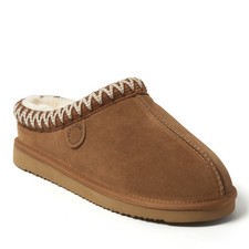 Fireside by Dearfoams Men's Grafton Genuine Shearling Clog Slipper with