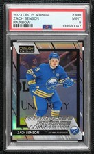 2023-24 O-Pee-Chee Platinum Marquee Rookies Rainbow Zach Benson PSA 9 Rookie RC