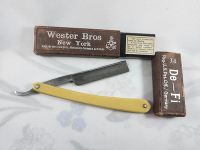 Wester Bros New York Wester & Butz Merscheid-Solingen, Germany Straight Razor