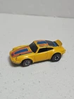 VTG Hot Wheels 1974 Porsche Carrera Yellow Blue Red Stripes Hong Kong