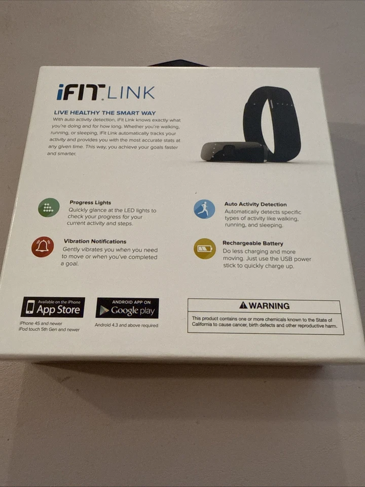 Nuevo iFIT Link Inalámbrico Actividad Fitness Rastreador Gris Asfalto Foto 2 de 4