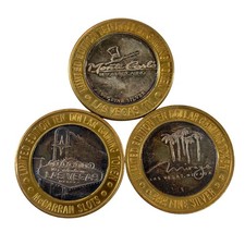 Set of 3 Limited Edition 10 Dollar Gaming .6 Troy Oz .999 Fine Silver Rounds 93.33 per troy oz