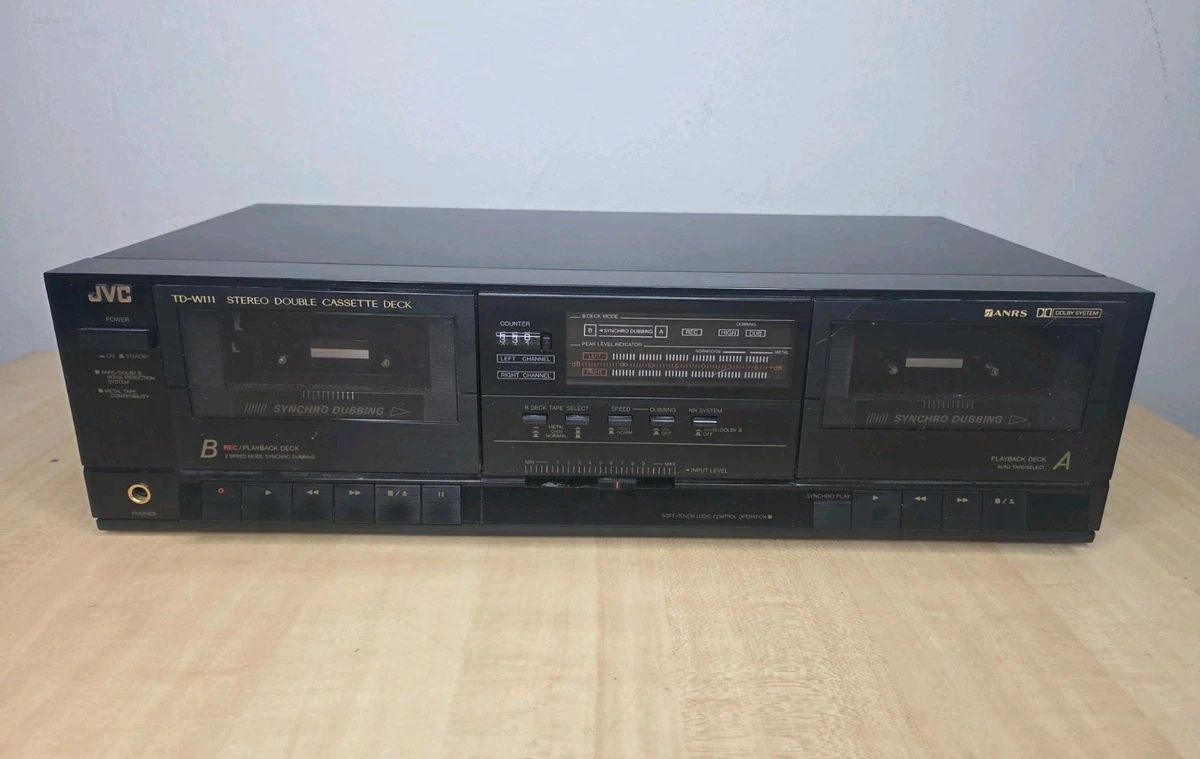 Platine Cassette JVC TD-R411 – Révisée, Garantie 1 An, Lecture Quick Reverse