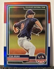 Ryan Bruno 2023 Panini Stars & Stripes USA Baseball #63 Red, White, & Blue