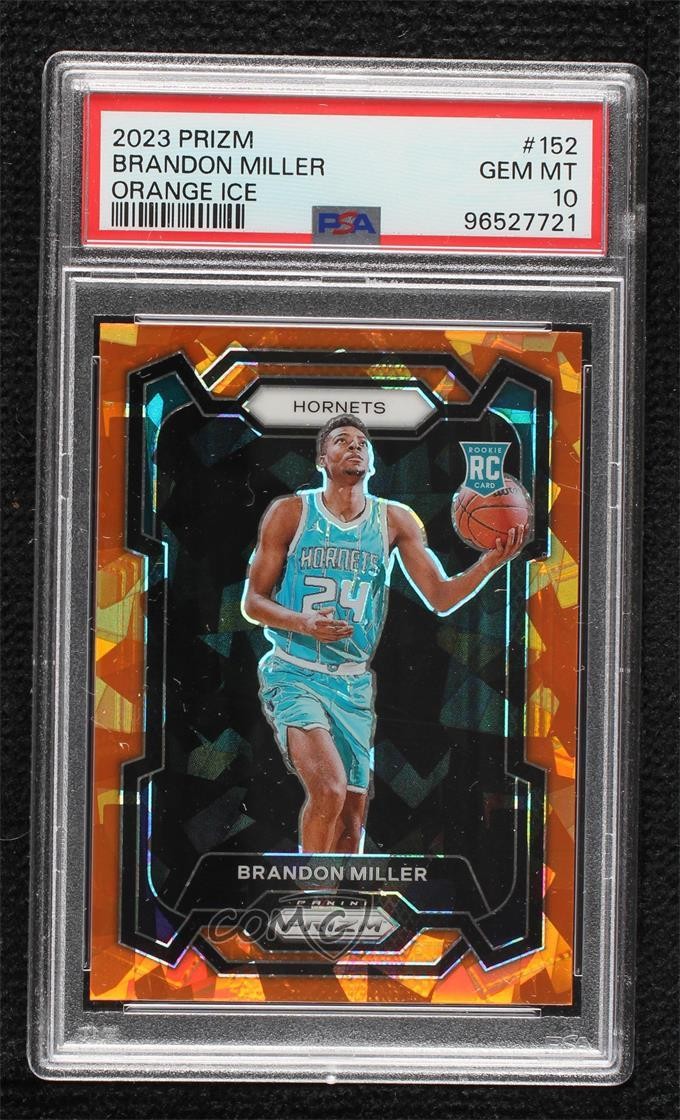 2023-24 Panini Prizm Orange Ice Prizm Brandon Miller #152 Rookie RC 0g4t