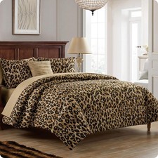 VCNY Home Cheetah Print Bed in a Bag, 6Piece Bedding Set, Twin XL