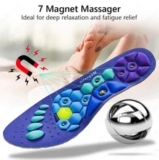 Magnetic Shoe Insoles Orthopedic Arch Support Inserts Plantar LArge P3