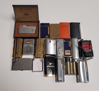 Vintage 19 Lighter Lot | Ronson Flamex ST Dupont Colibri Dante etc. | RARE |