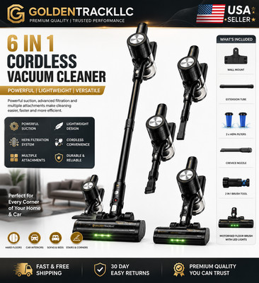 Tyson Clean Extra Cordless Vacuum Cleaner Black/Nickel