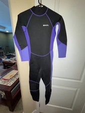 Mountain Warehouse Wetsuit Size Youth 11-12yrs Purple Long Sleeve Zip Up