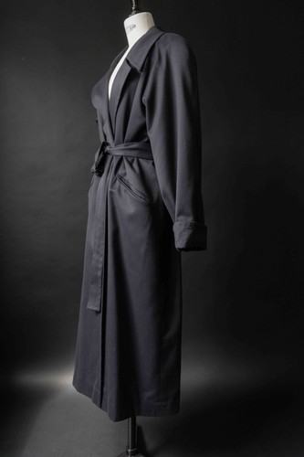 Vintage Wallis Trenchcoat, Navy, S–M - Picture 3 of 9