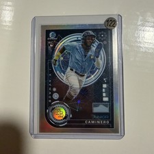Topps 2024 Bowman Chrome Ai Rookie Insert Junior Caminero BAI-20 Rays