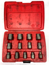 Snap-on Bex13a 13 Piece 38 Drive Bolt Extractor Set With Case Snap-on Bex13a 13 Piece 38 Drive Bolt Extractor Set With Case