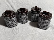 Locatelli Formaggiera Stoneware Bowl Pack Of 4. Ceramic Jar With Lid