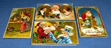 LOT OF 50 VINTAGE CHRISTMAS HOLIDAY SANTA CLAUS POSTCARDS